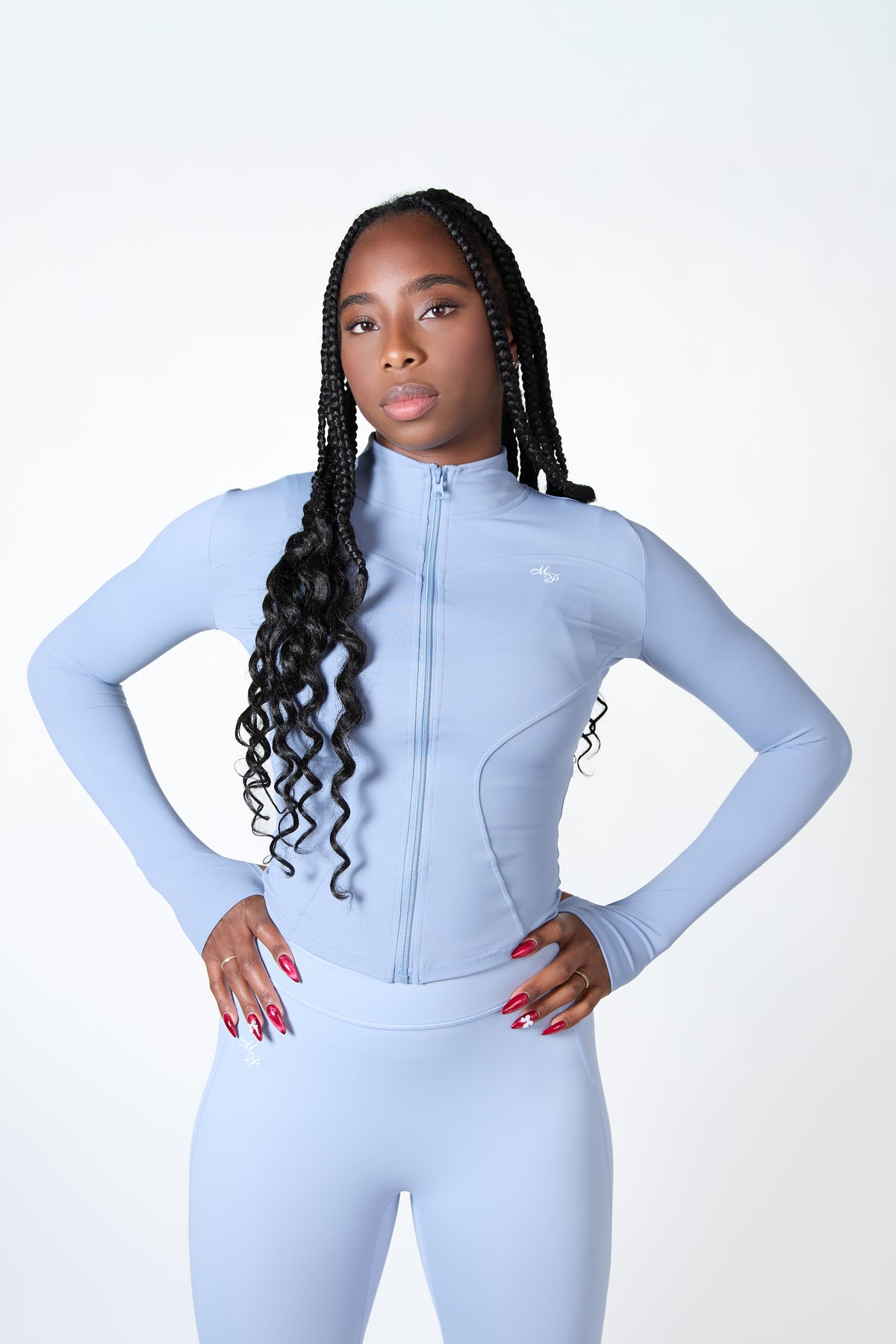 Veste-chemise Zippée Selene Sport - Taille M - Marron - Polyester - Occasion En Très Bon état - Coupe Régulière